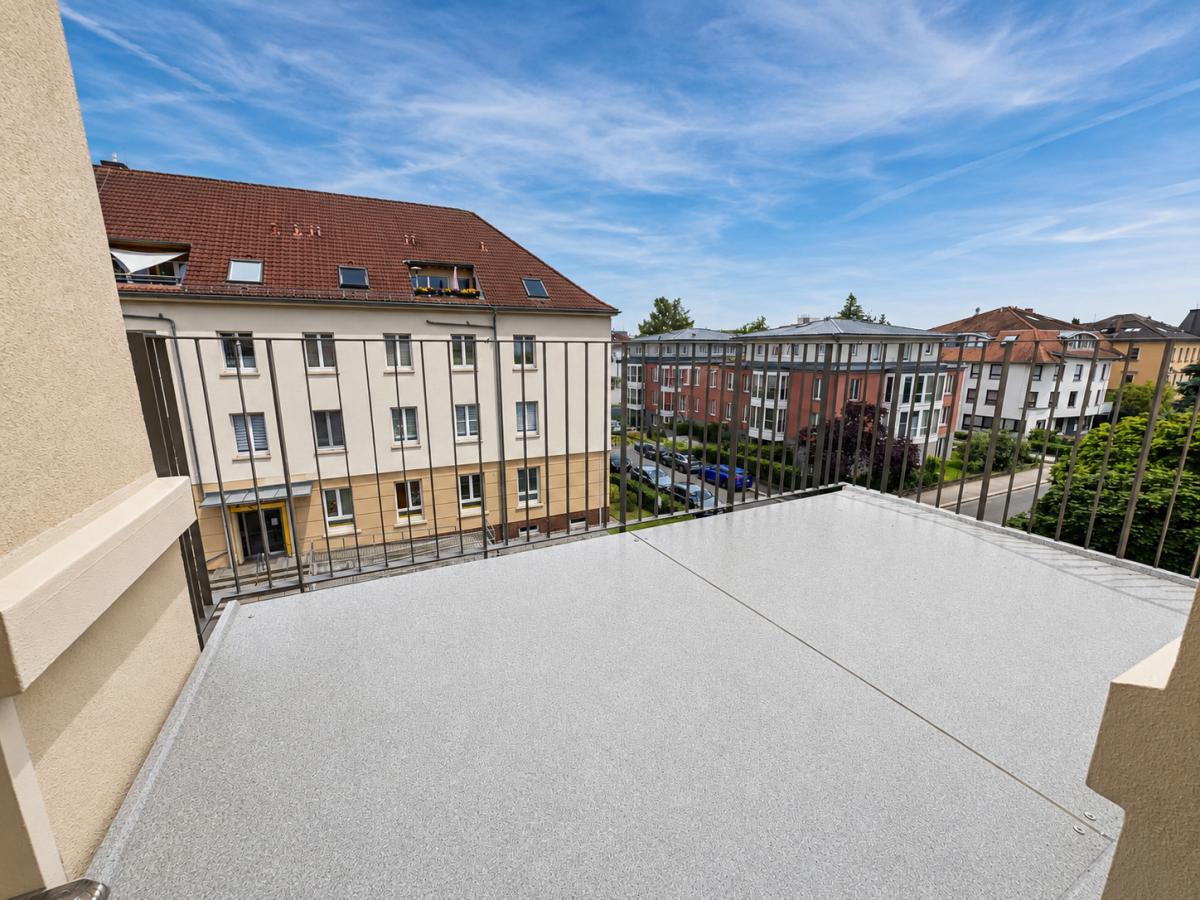 Balkon am Wohnzimmer
