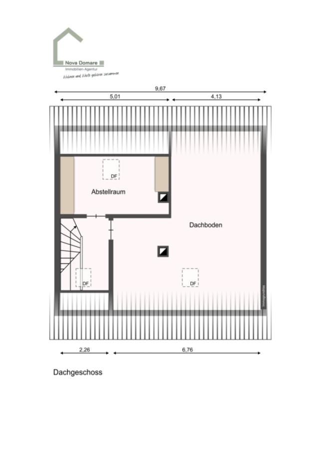Grundriss Dachboden - Ausbaupotenzial