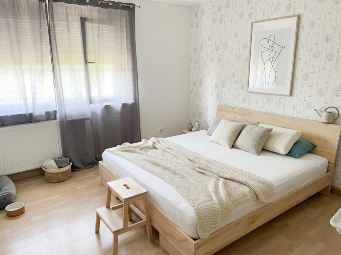 So könnte Ihr Schlafzimmer aussehen! (KI-geniert) - Die Immobilie wird unmöbliert übergeben.