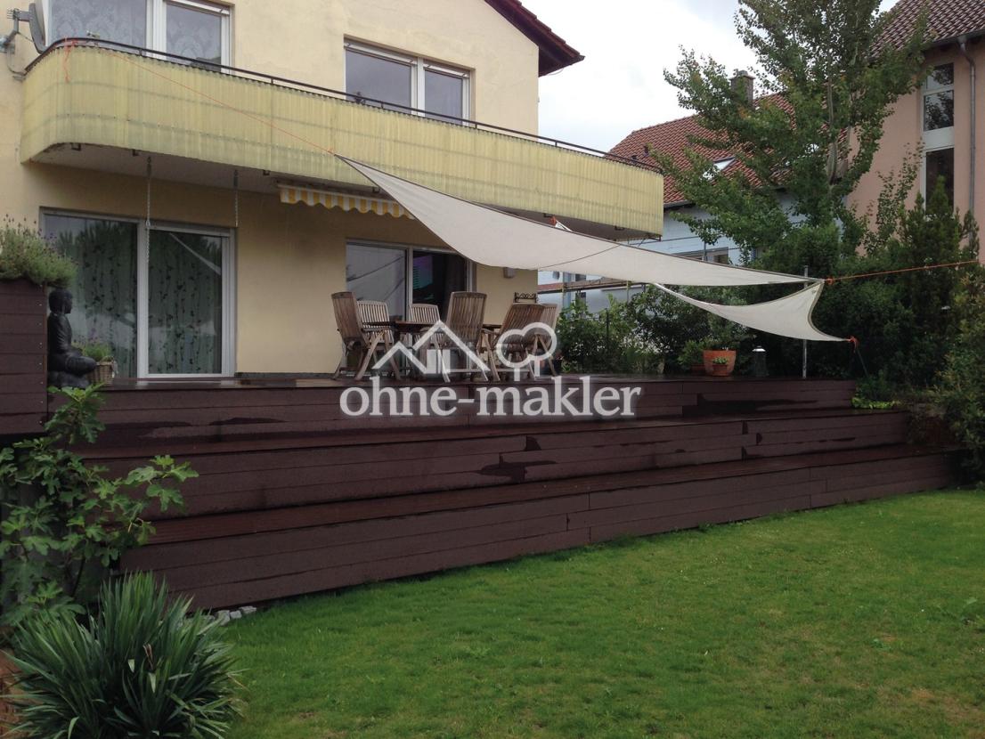 Blick auf die Terrasse