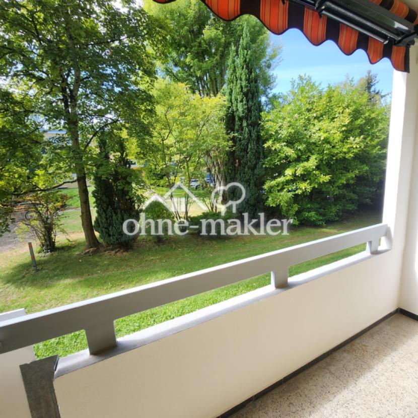 Blick vom Balkon