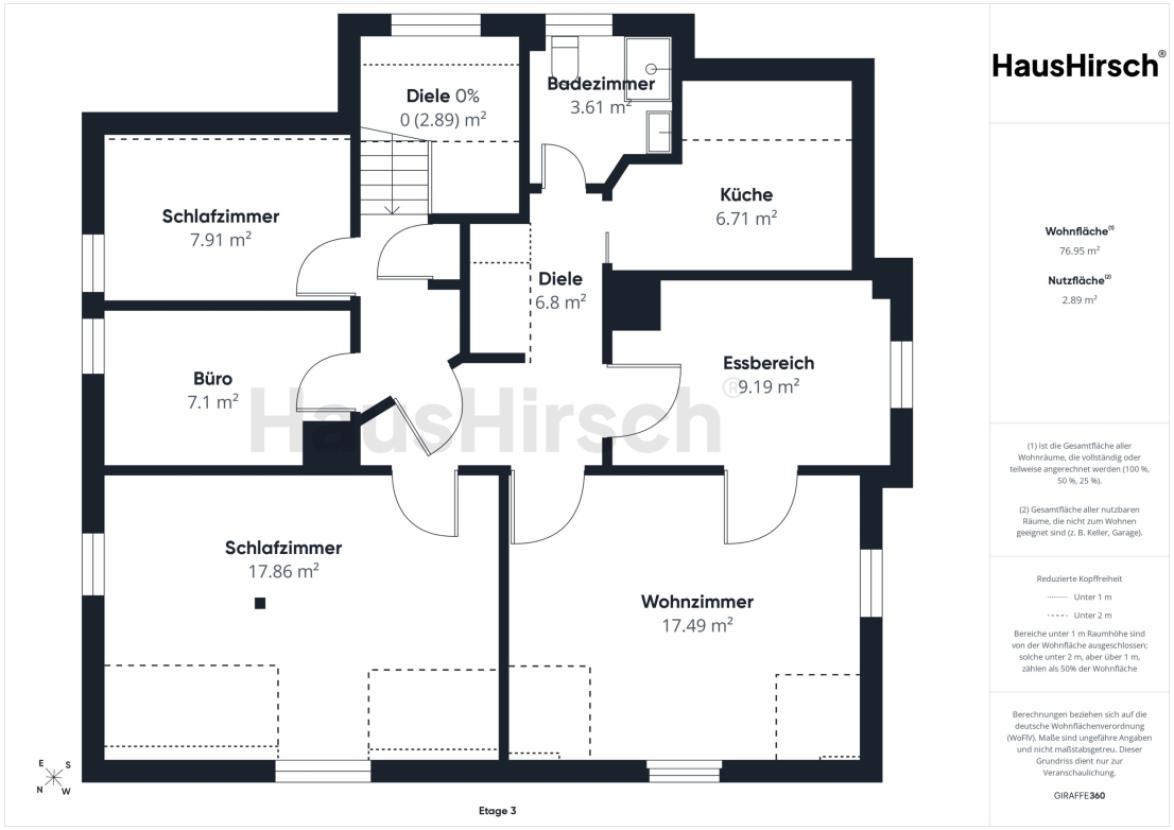 Grundriss Dachgeschoss