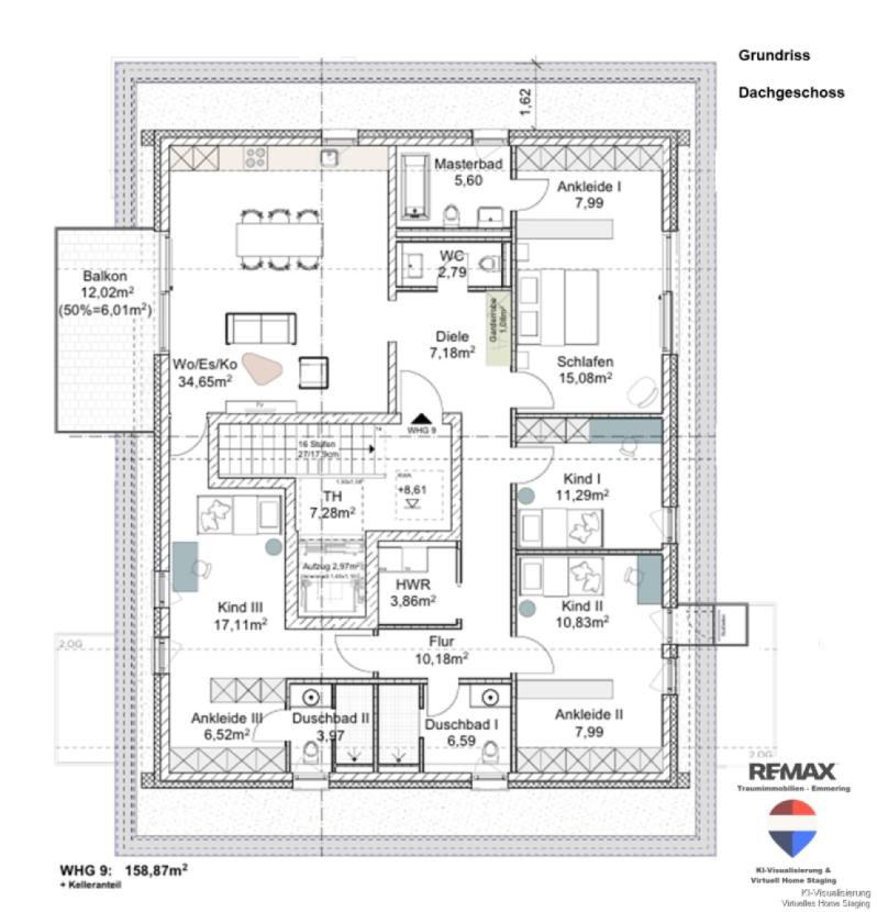 Grundriß 4  Dachgeschoss