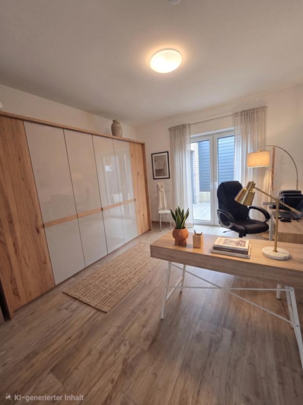 Büro-Ankleide - mit KI ergänzt