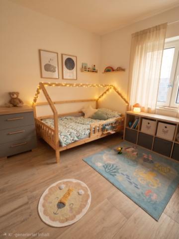 Kinderzimmer - mit KI ergänzt