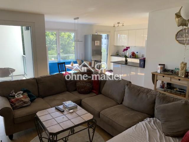 Living room and open kitchen