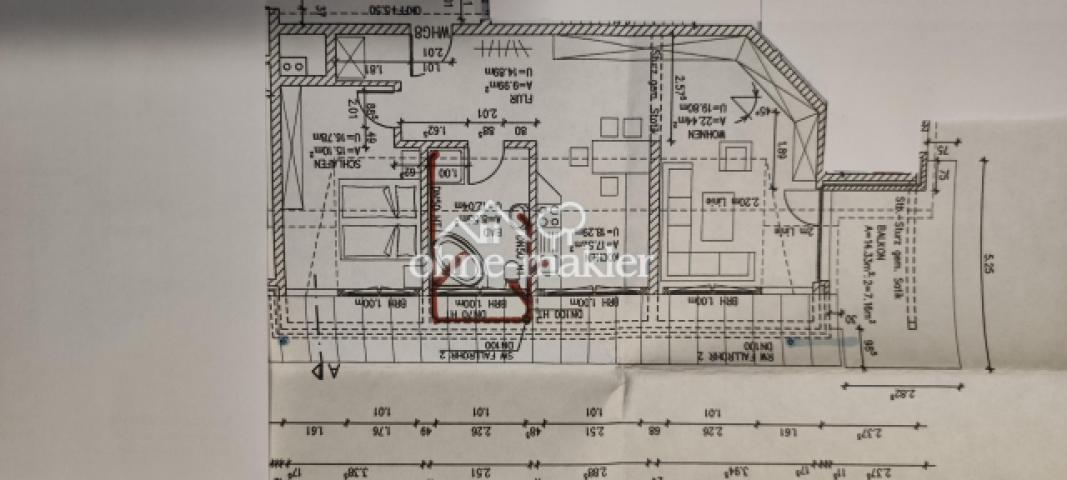 Grundriss der DG-Wohnung