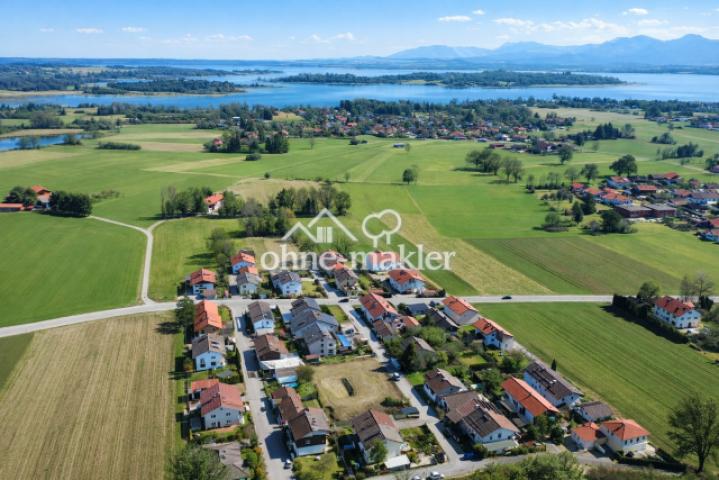Vogelperspektive zum Chiemsee