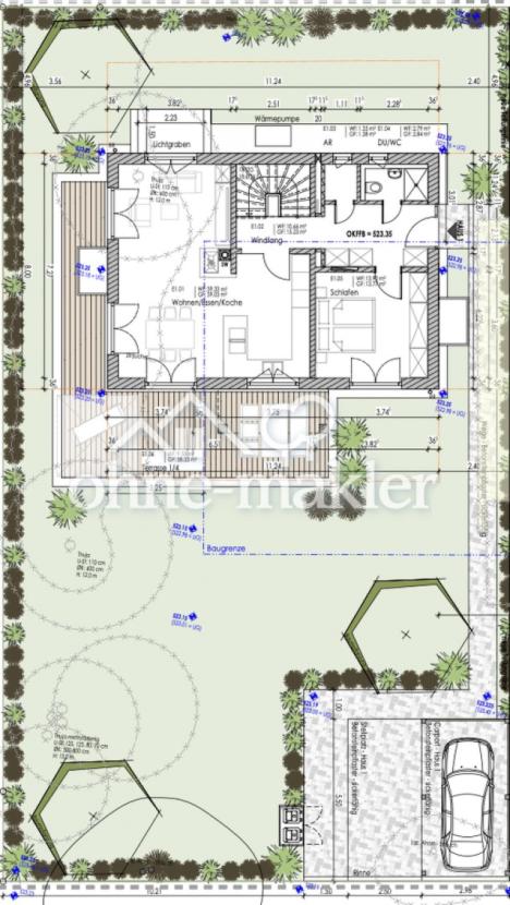 Größe Grundstück 510m2