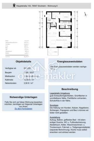 Beschreibung Wohnung W6