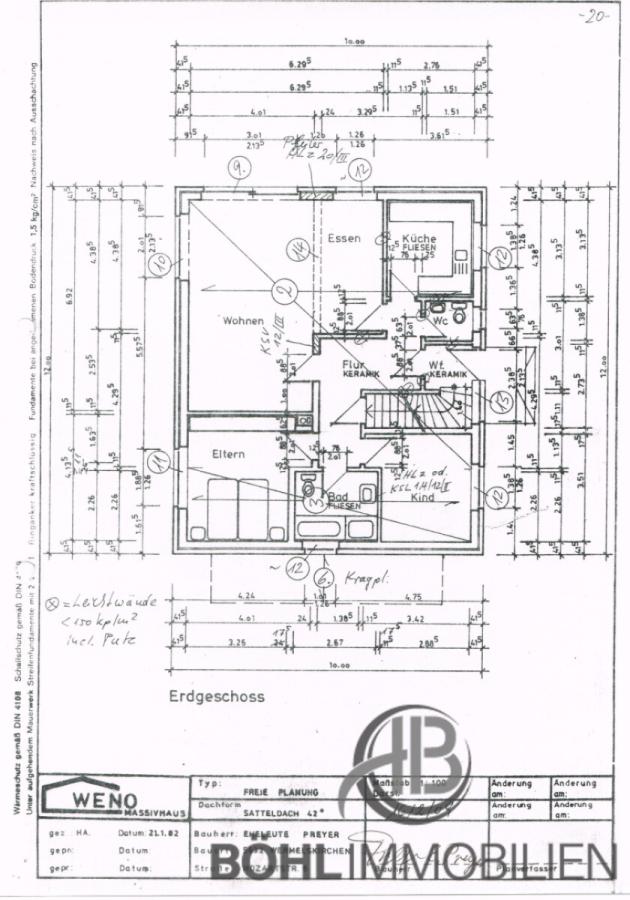 Grundriss EG Mozartstraße 8, 42929 Wermelskirchen