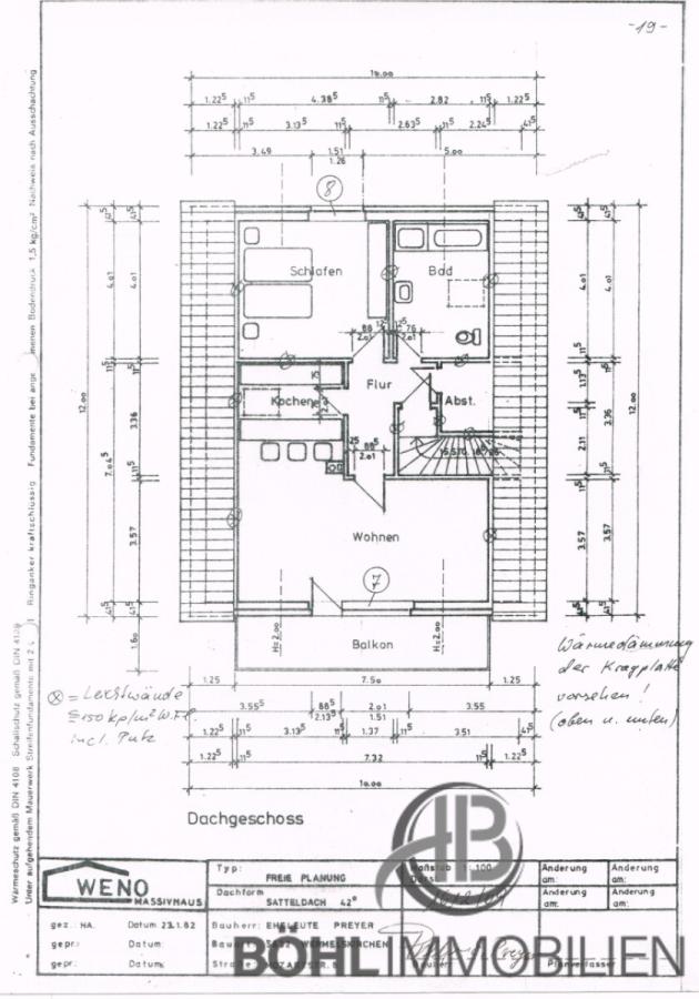 Grundriss DG-OG Mozartstraße 8, 42929 Wermelskirchen