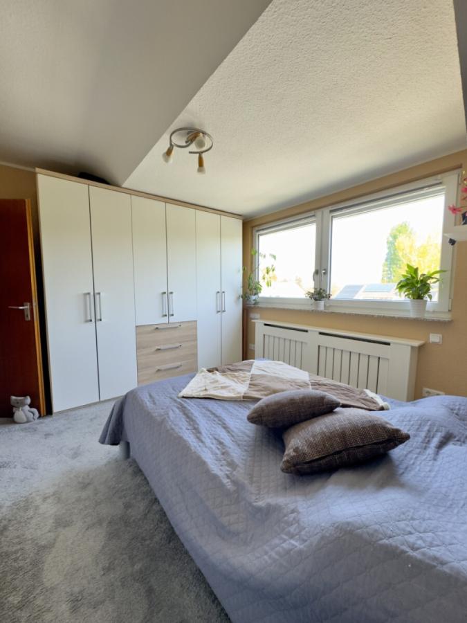 Blick ins Schlafzimmer