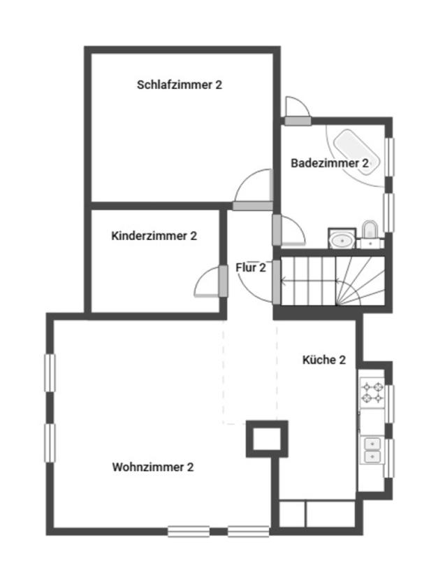 Grundriss Skizze 1.OG