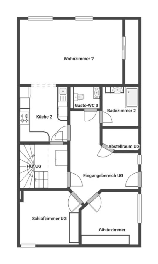 Grundriss Skizze UG