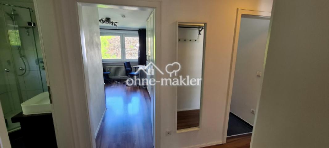 Blick ins Schlafzimmer