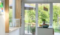 Küche mit Sitzfenster