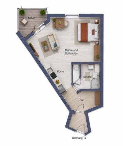 Wohnung/Grundriss