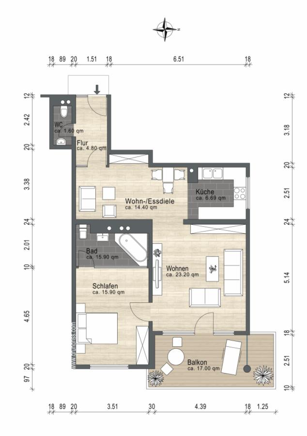 Wohnungsgrundriss
