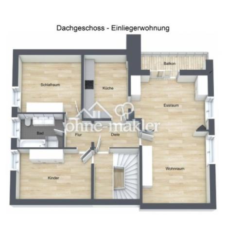 3-D Grundriss OG