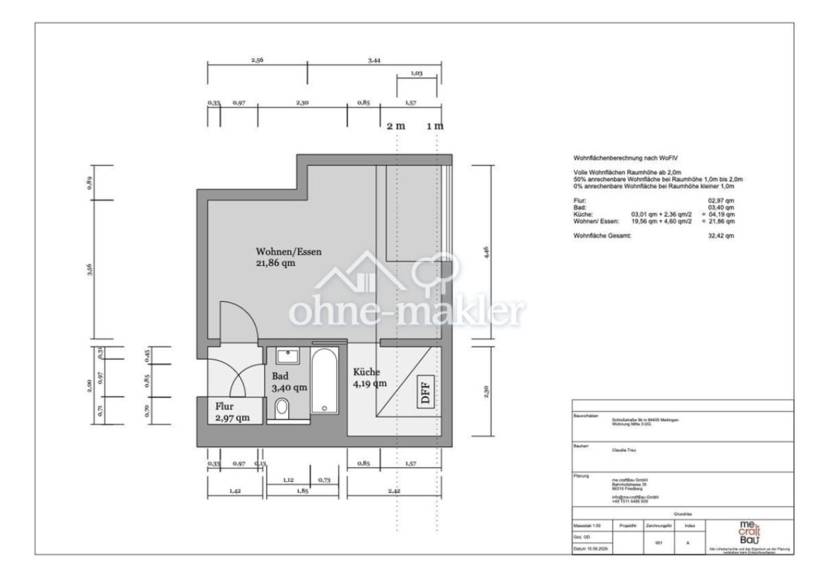 Bemasster Grundriss