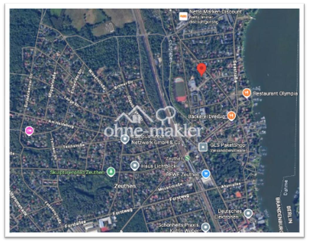 Lage des Objekts in Zeuthen