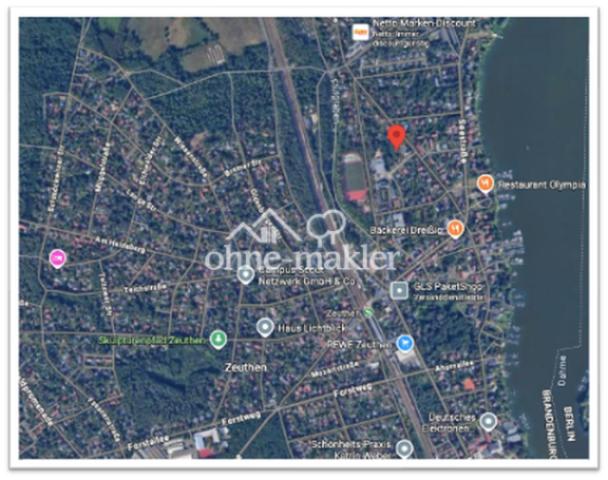 Lage des Objekts in Zeuthen