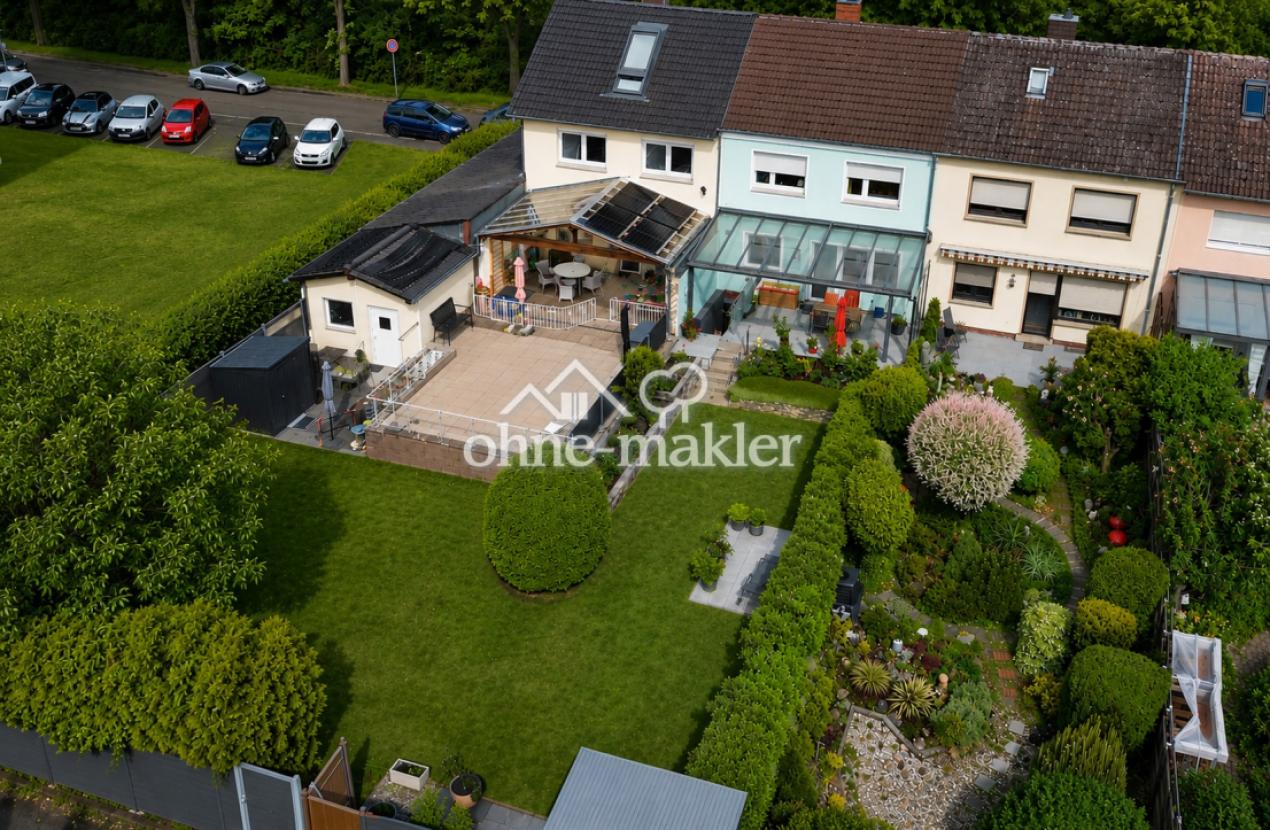 Rückansicht von oben