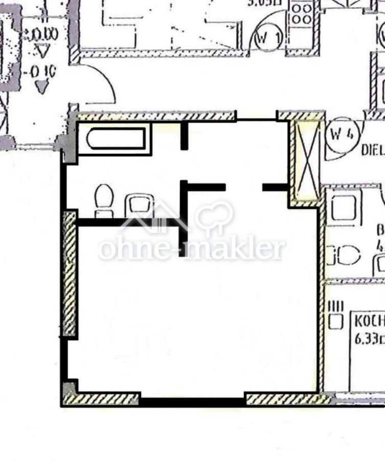 Grundriss des Appartements