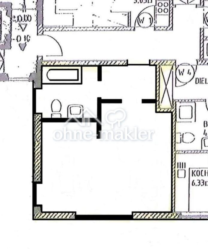 Grundriss des Appartements