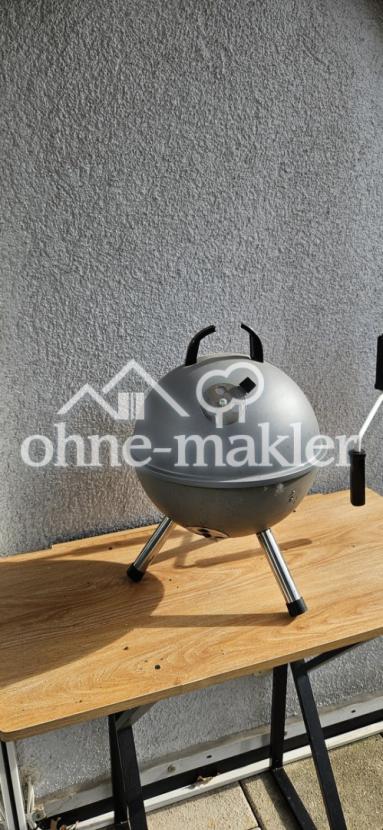 Grill auf Balkon