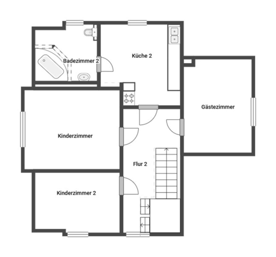 Grundriss Skizze 1.OG