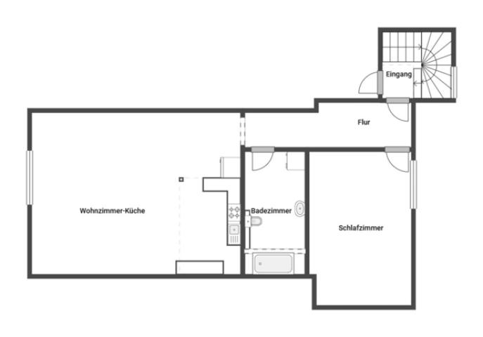 Grundriss Skizze DG links