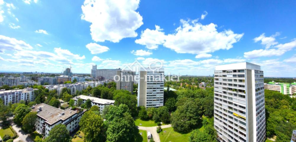 Aussicht vom Balkon Panorama