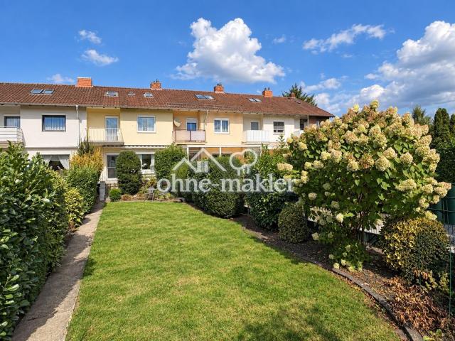 Garten und Blick zur Hausreihe