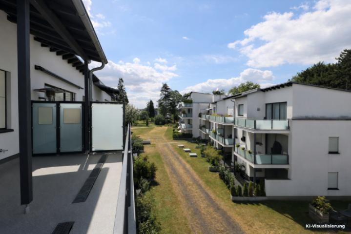 KI-Visualisierung – Blick vom Balkon