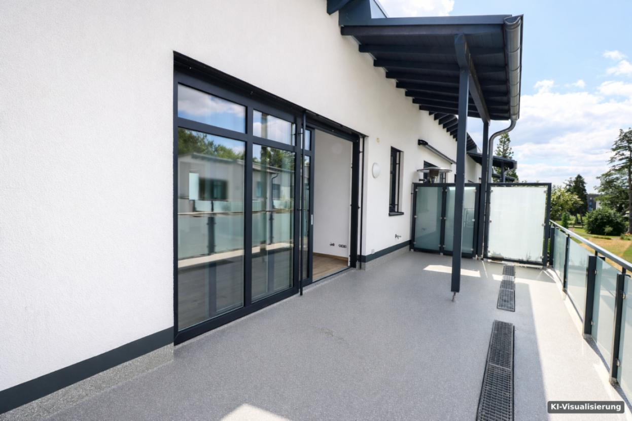 KI-Visualisierung – Balkon-Terrasse Süd-West (2)