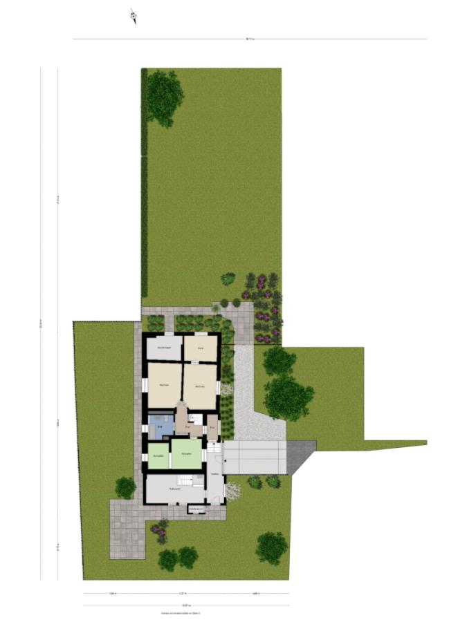 Lageplan auf Grundstück