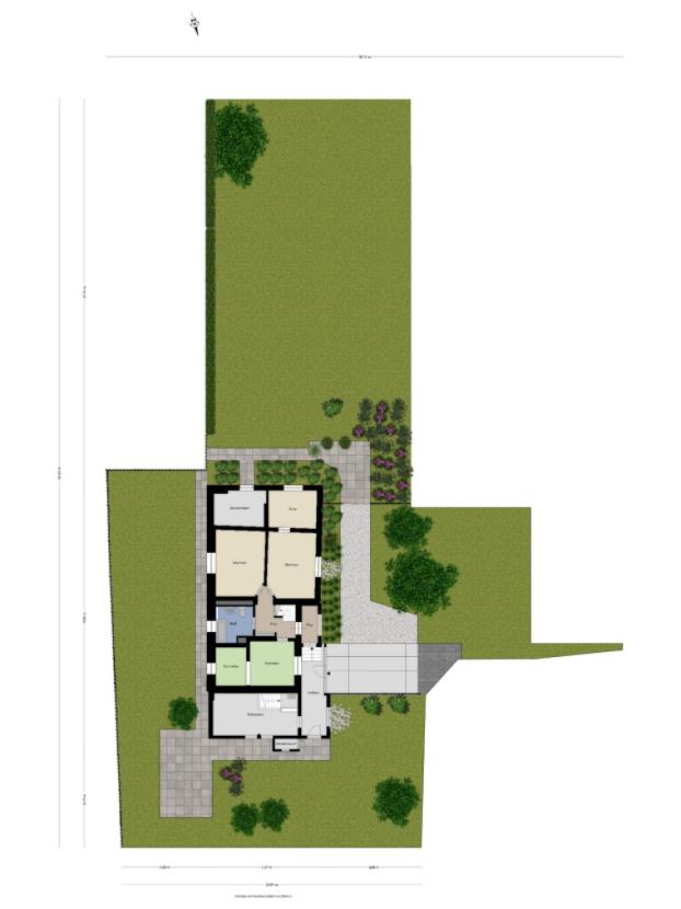 Lageplan auf Grundstück