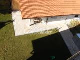 Blick von oben in den Garten