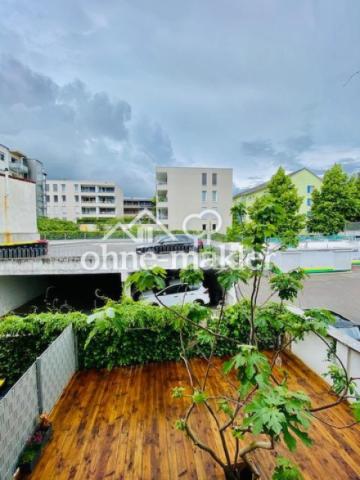 Blick vom Balkon