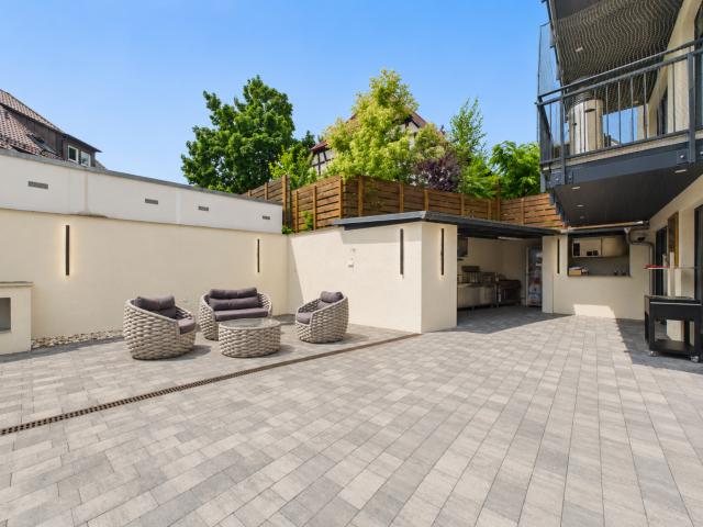 Terrasse bei Tageslicht
