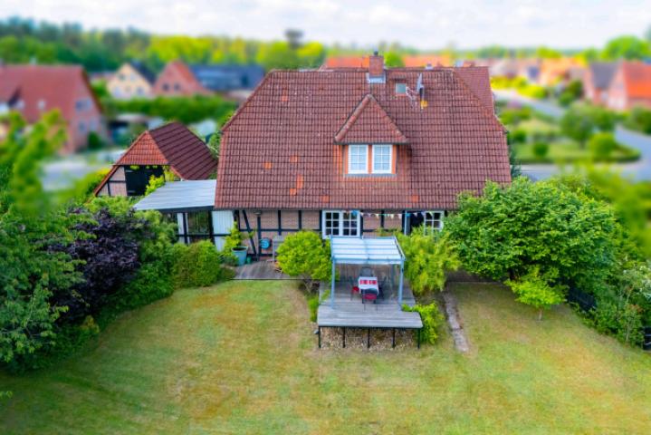 Hausansicht Luftaufnahme