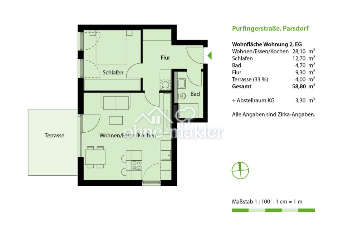 Grundriss WE 2