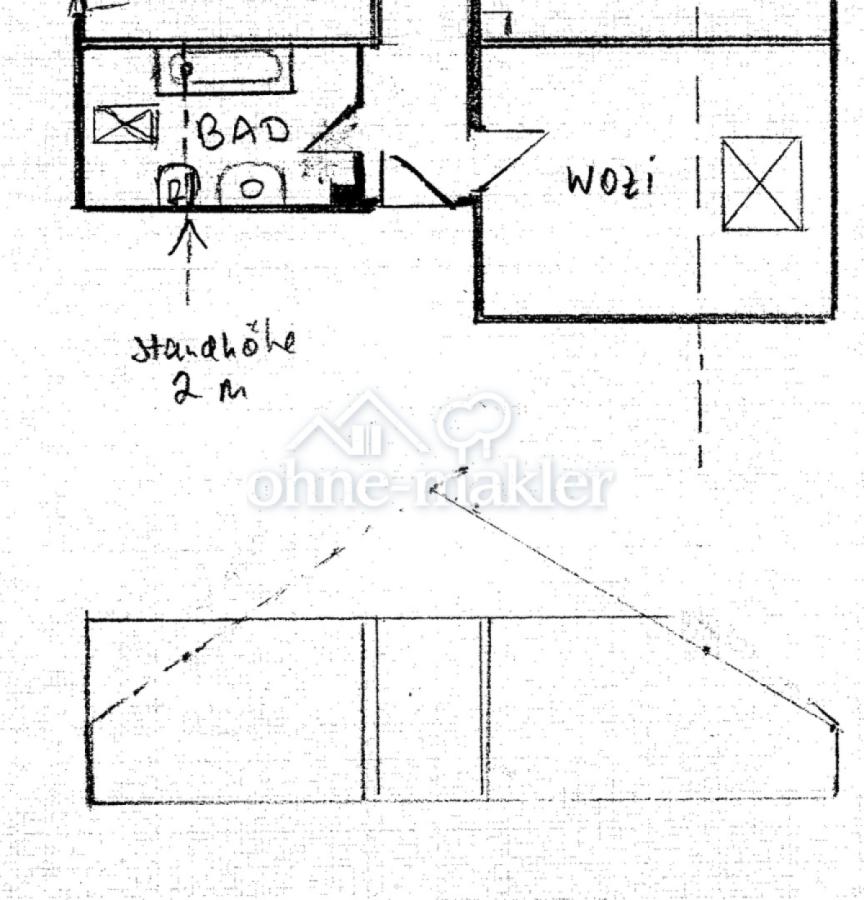 grundriss mit Standhöhe 2 m
