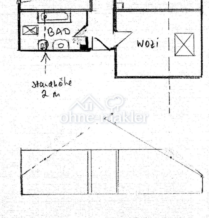 grundriss mit Standhöhe 2 m