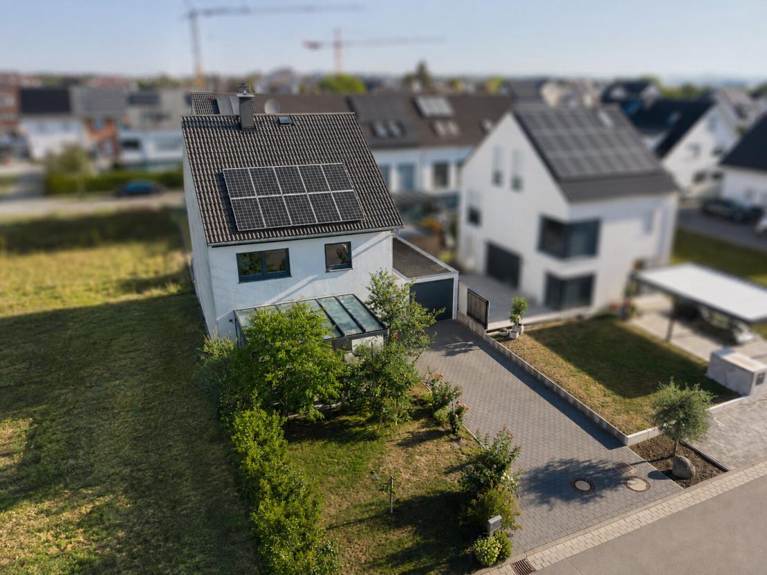 Drohnenansicht von Südwest