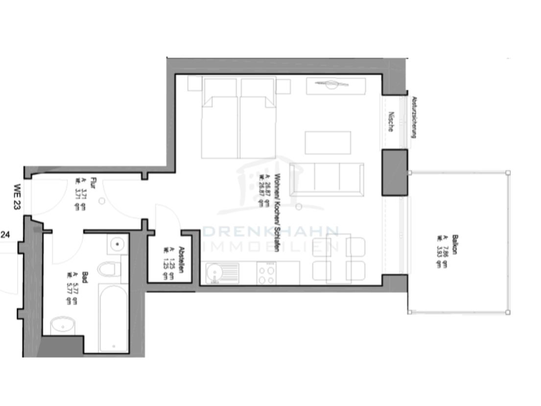 Grundriss WE23 Dr.Külz Straße