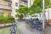 Fahrradständer im Innenhof