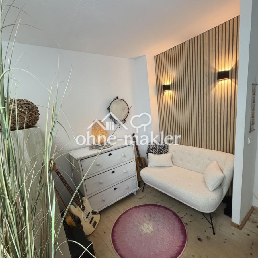 Loungeeck im Büro/Schlafzimmer